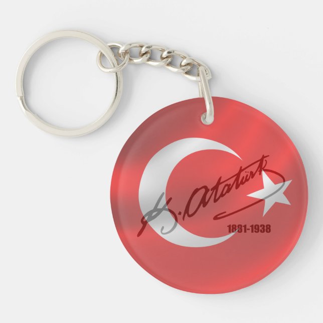 Mustafa Kemal Ataturk Key Ring (Front)