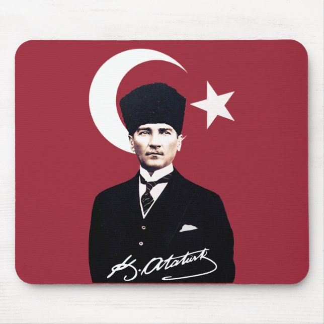Mustafa Kemal Atatürk Mouse Pad (Front)
