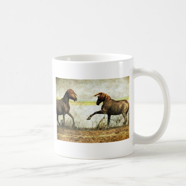 Mustang Battle Coffee Mug (Right)