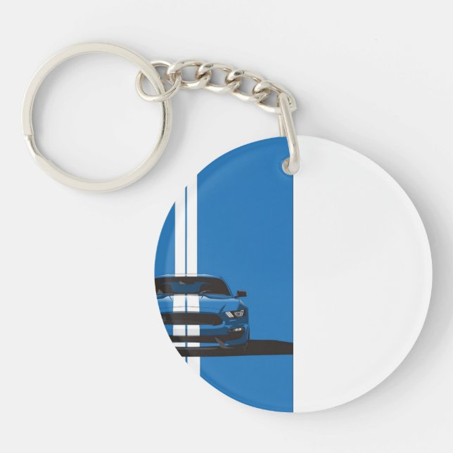 mustang car,Acrylic keyring (Front)