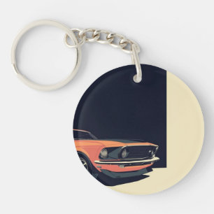 Mustang, car,Keyring in acrylic Key Ring