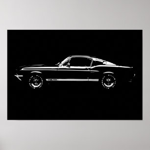 Mustang car poster