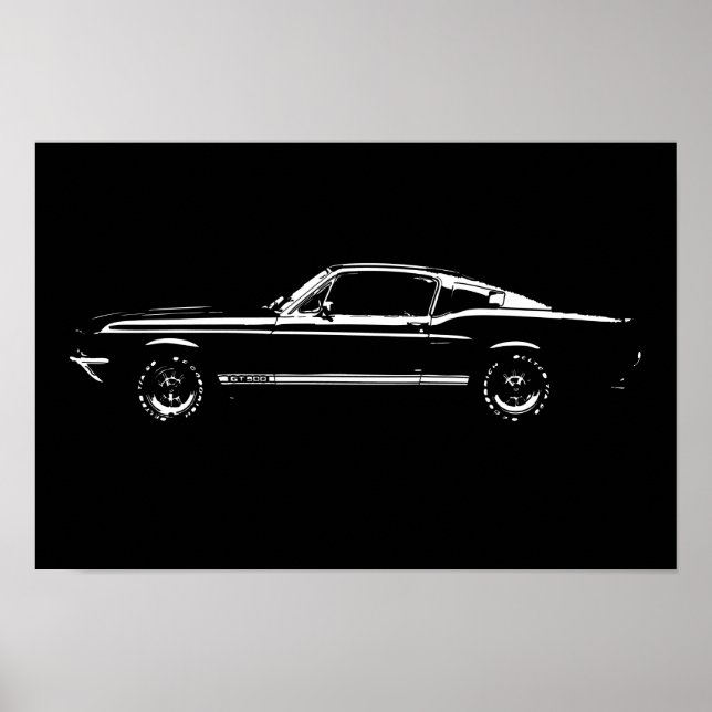 Mustang car poster (Front)