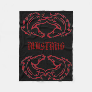 Mustang Double Fleece Blanket