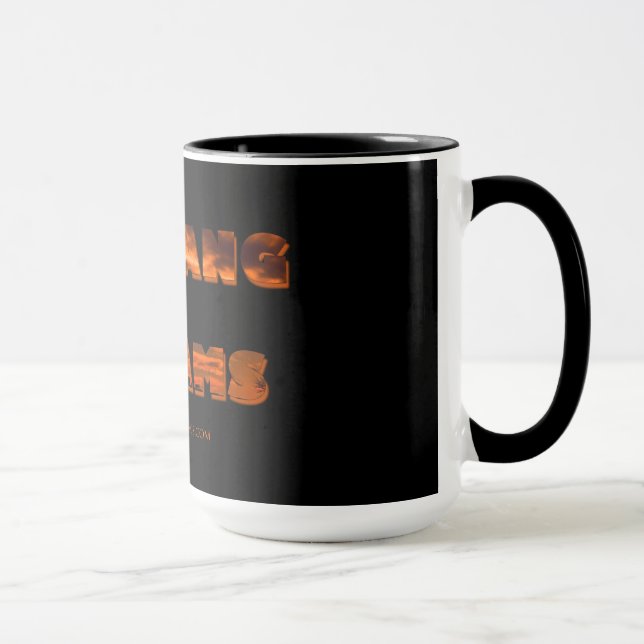 Mustang Dreams - Black 15 oz Ringer Mug (Right)