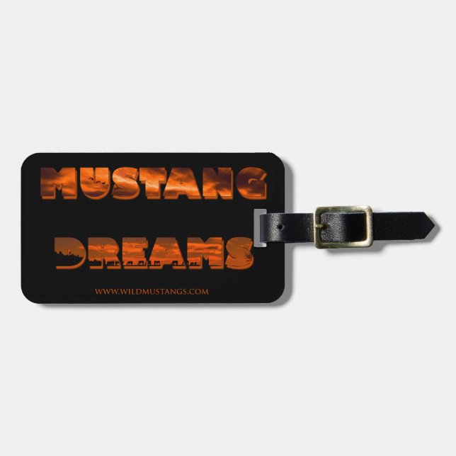 Mustang Dreams - Luggage Tag (Front Horizontal)