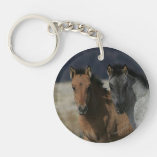 Mustang Foal Headshot Key Ring
