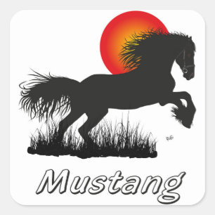 Mustang for horse lover sticker