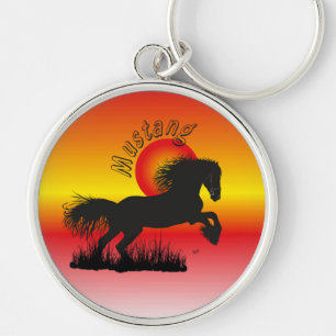 Mustang für Pferdeliebhaber Schlüsselanhänger Key Ring