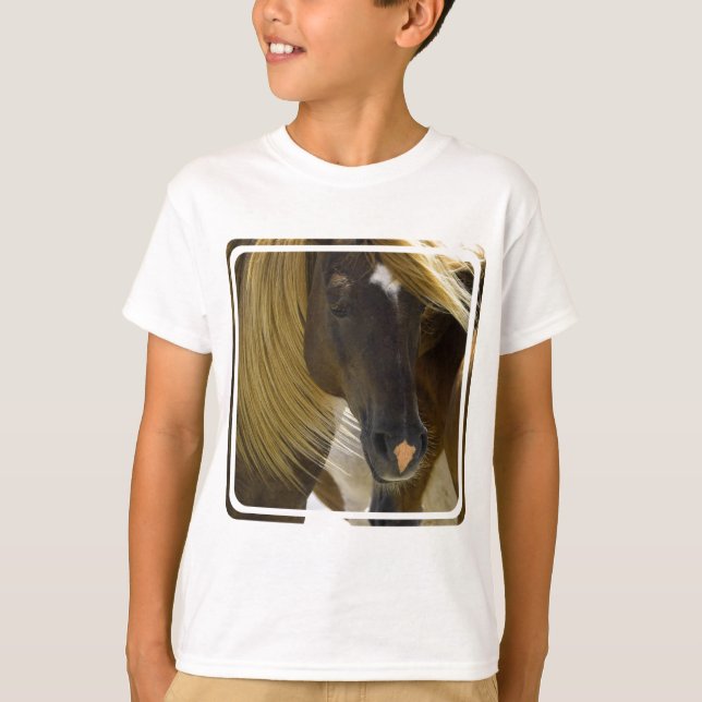 Mustang Horse Photo Kid's T-Shirt (Front)