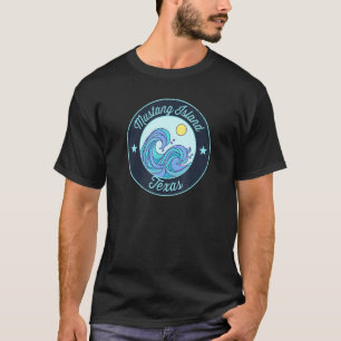 Mustang Island Tx Texas Souvenir Nautical Surfer G T-Shirt