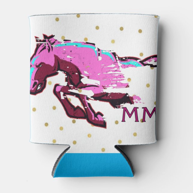 Mustang Mamas Can Coozie (Front)