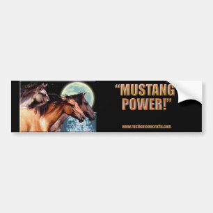 MUSTANG POWER Bumper CP Bumper Sticker