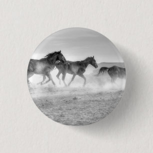 Mustang Run 3 Cm Round Badge