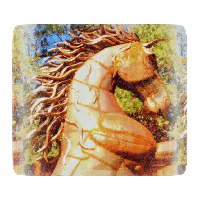 mustang stallion cutting board (Front)