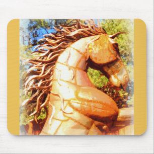 mustang stallion mouse pad