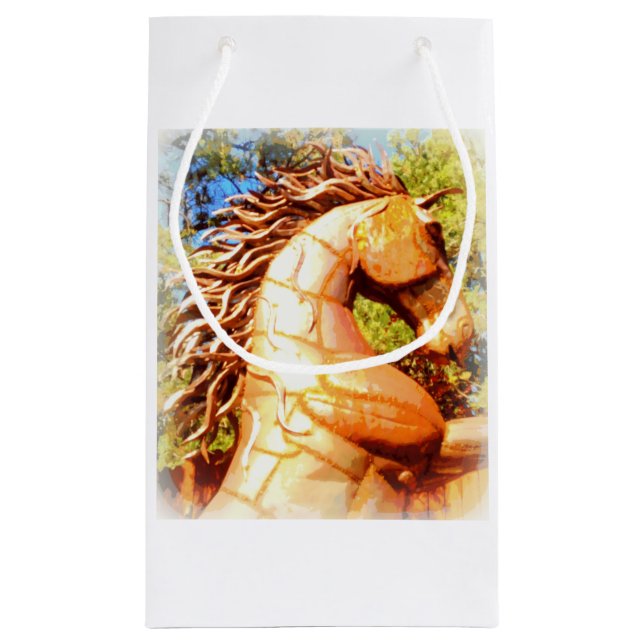 mustang stallion small gift bag (Back)