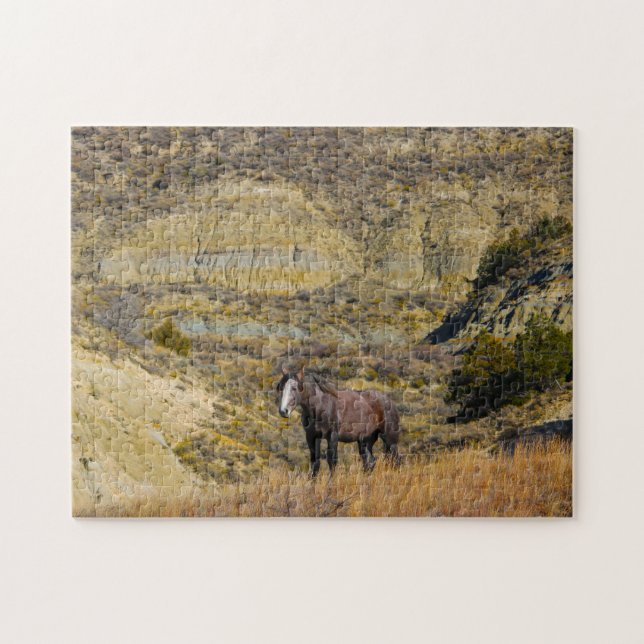 Mustang Wild Horses. Jigsaw Puzzle (Horizontal)