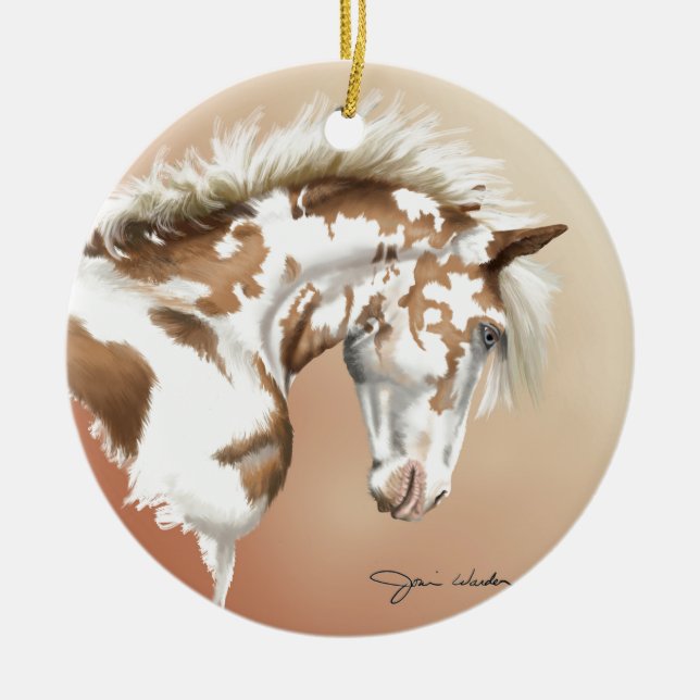Mustang Wild Xtend Ceramic Tree Decoration (Front)