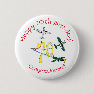 Mustangs 70th Birthday Badge