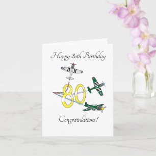 Mustangs 80th Birthday Card