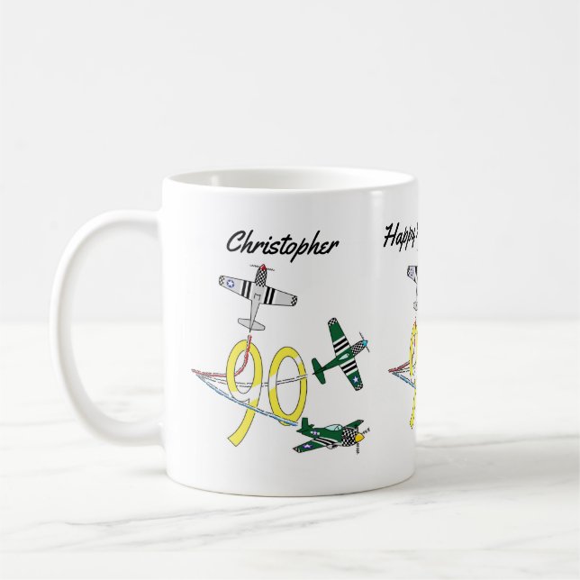 Mustangs 90th Birthday Coffee Mug (Left)