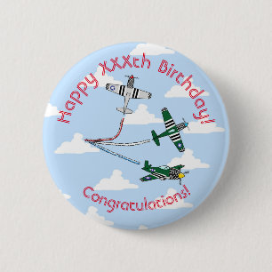 Mustangs Birthday (Blue Sky) Badge