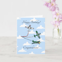 Mustangs (Blue Sky) Customisable Birthday Card