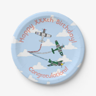 Mustangs Blue Sky Paper Plate