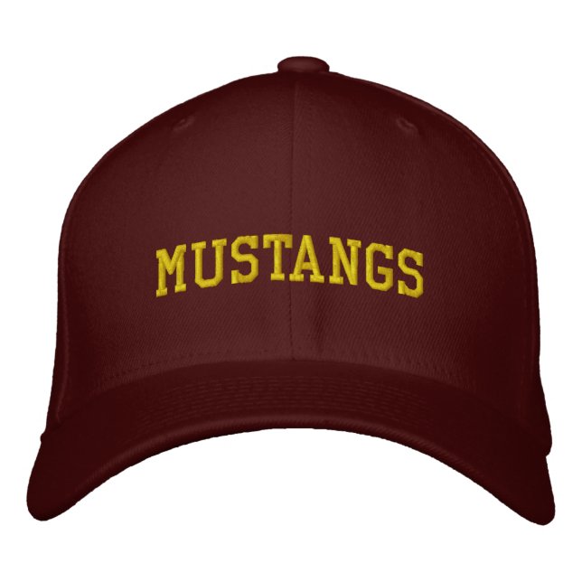 MUSTANGS EMBROIDERED BASEBALL CAP (Front)