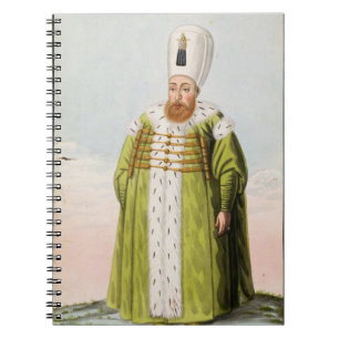 Mustapha I (1591-1639) Sultan 1617-18, 1622-23, fr Notebook