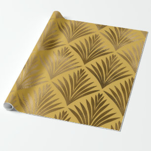 Mustard and Gold Art Deco 16-01 Wrapping Paper