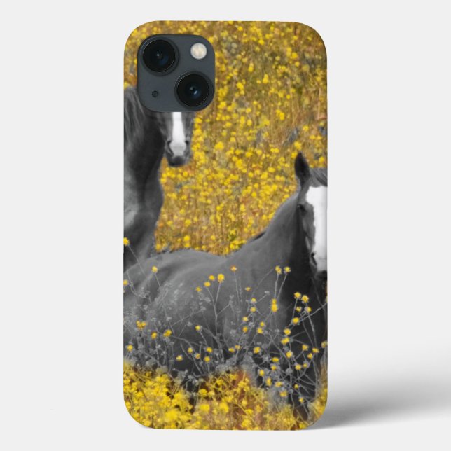 Mustard and Horses Case-Mate iPhone Case (Back)