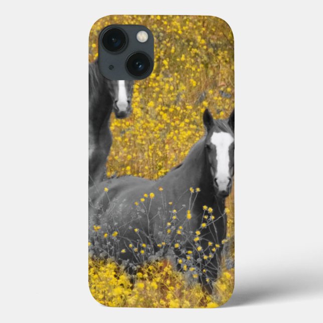 Mustard and Horses Case-Mate iPhone Case (Back)