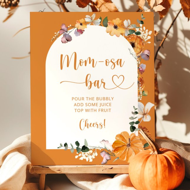 Mustard arch fall pumpkin mum-osa bar  poster (Creator Uploaded)