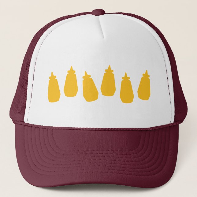 Mustard Bottles Trucker Hat (Front)