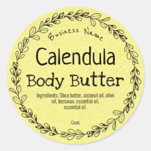 Mustard Calendula Product Labels