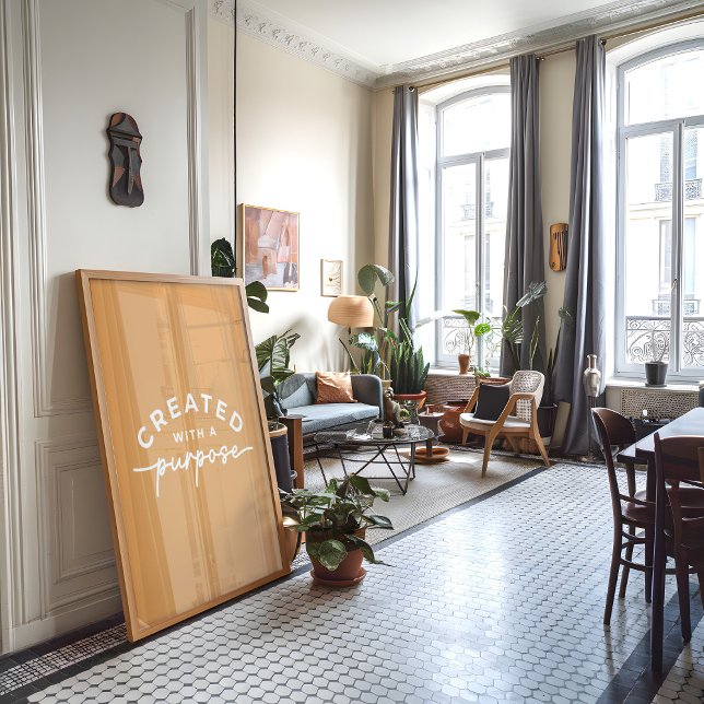 Mustard Elegant Christian Quote  Poster (Creator Uploaded)