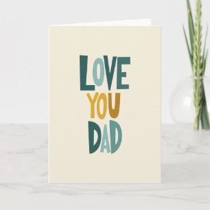 Mustard Gold Fathers Day Card