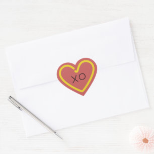 Mustard Heart envelope seal