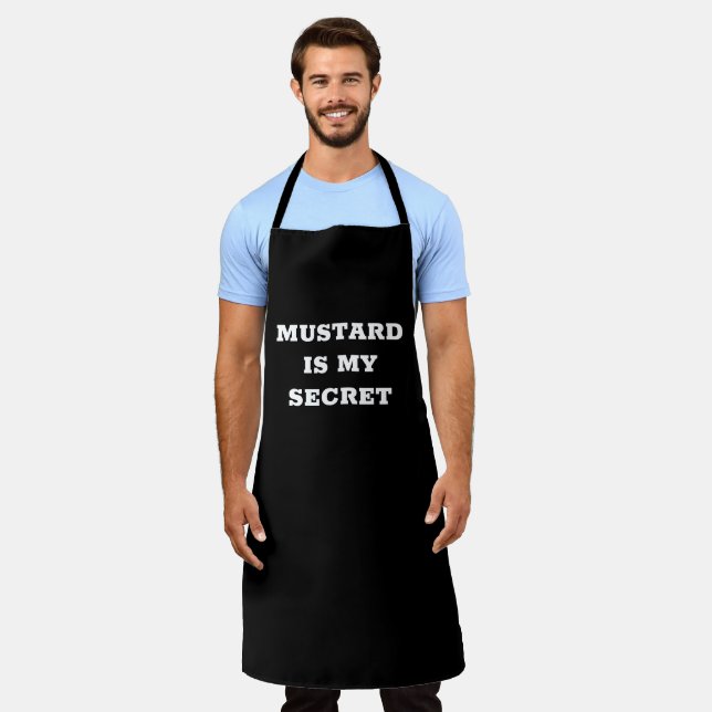 Mustard is my secret apron (Worn)