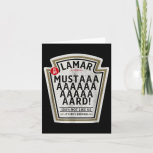 Mustard Lamar Tv Off Use Your Heart Funny Mustard Card