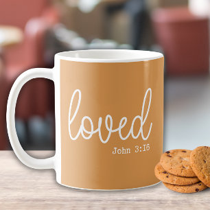 Mustard Love Faith Quote minimalist Coffee Mug
