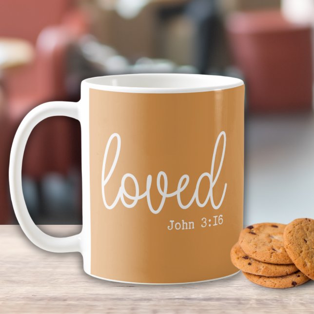 Mustard Love Faith Quote minimalist Coffee Mug (Creator Uploaded)