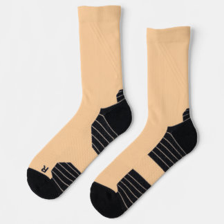 Mustard Orange High-Performance Athletic Crew Sock