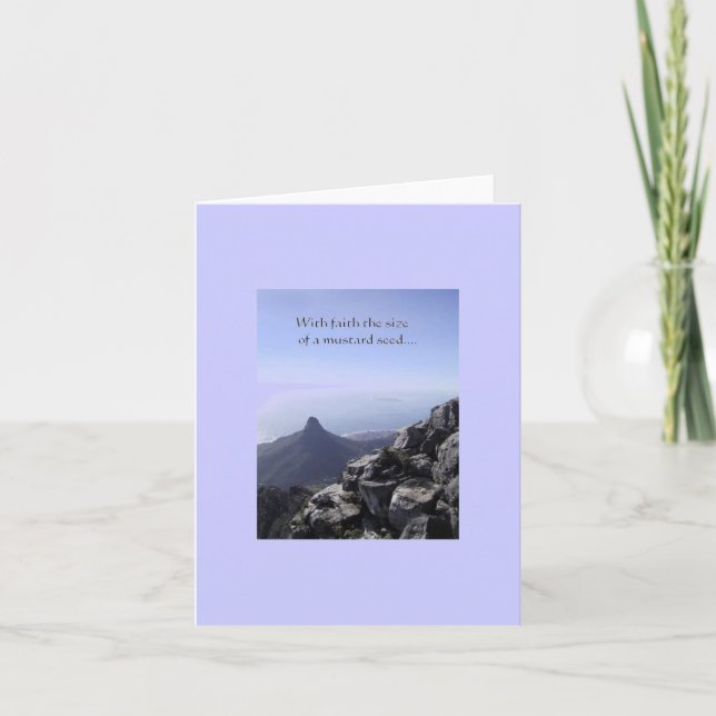 Mustard Seed Faith Blank Greeting Card (Front)
