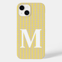 Mustard Spice Moods Dots with monogram