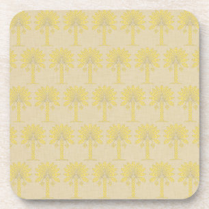Mustard Spice Moods Palm Coaster