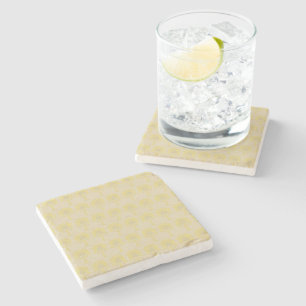 Mustard Spice Moods Palm Stone Coaster