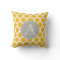 Mustard & White Moroccan Pattern Grey Monogram